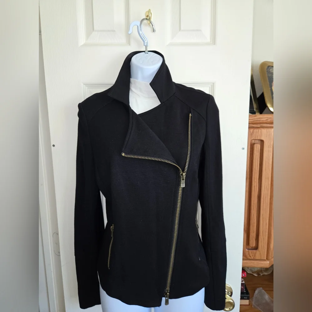 Kenneth Cole‎ New York Bomber Jacket Women's Size 4, Black